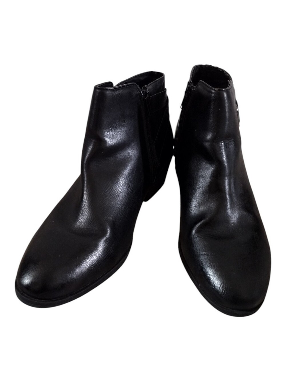 Women's Black Leather Ankle Boots - Classic Chelsea Style
